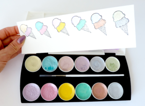 New Prima watercolor sets review and swatches Metallic Accents