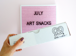 july art snacks box reveal and artsnackschallenge
