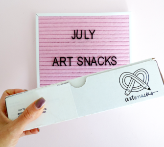 july art snacks box reveal and artsnackschallenge
